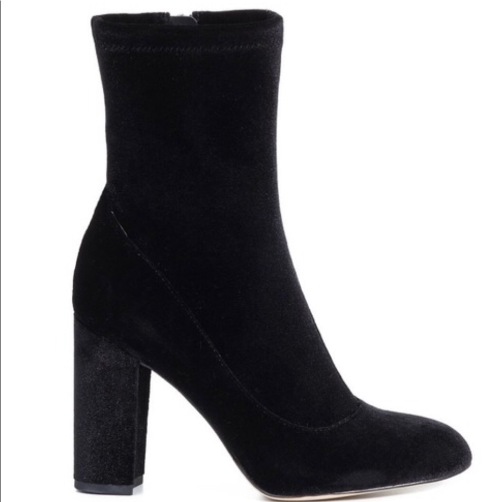 San Edelman velvet sock boots